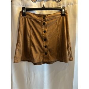 VTG American Eagle Outfitters button up soft brown Suede Feel Size 0 Y2K Boho